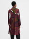 Платье-туника бордовое с принтом | 5320284 | фото 2