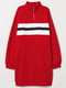 Сукня-світшот червона з начосом | 5324083