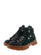 Ботинки черно-зеленые | 5341307
