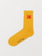 Шкарпетки жовті з принтом | 5346005