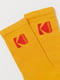 Шкарпетки жовті з принтом | 5346005 | фото 2
