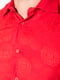 Рубашка красная в принт | 5349164 | фото 3