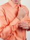Рубашка оранжевая в полоску | 3108396 | фото 5