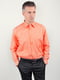Рубашка оранжевая в полоску | 3108409 | фото 4