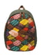 Рюкзак цвета хаки с принтом | 3681381 | фото 7