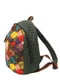 Рюкзак цвета хаки с принтом | 3681381 | фото 9