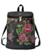 Рюкзак черный в цветы | 3901880 | фото 4