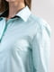 Блуза бірюзово-біла | 5347341 | фото 3