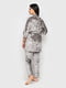 Комплект пижамный: майка, брюки и халат | 5363919 | фото 2