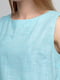 Блуза м'ятного кольору в клітинку | 4210247 | фото 6