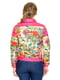 Куртка малинового цвета с цветочным принтом | 5365971 | фото 3
