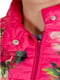 Куртка малинового кольору з квітковим принтом | 5365971 | фото 4