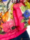 Куртка малинового цвета с цветочным принтом | 5365971 | фото 5
