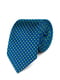 Краватка синя в принт | 3800800 | фото 2
