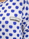 Блуза бело-синяя в принт | 5374667 | фото 5