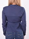 Блуза темно-синяя с декором | 5369554 | фото 2
