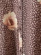 Сукня кавового кольору в принт | 5375788 | фото 2