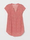 Блуза рожева в квітковий принт | 5375945