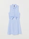 Сукня А-силуету блакитна в смужку | 5375972
