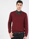 Пуловер бордовий | 5376325