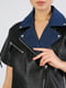 Куртка чорна поліуретанова | 5377111 | фото 5