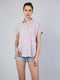 Рубашка лилового цвета в полоску | 5377351 | фото 4