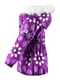 Куртка фиолетовая в цветочный принт | 1378051 | фото 3