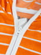 Комбинезон купальный оранжевый в полоску | 5373313 | фото 3