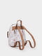 Рюкзак білий в квітковий принт | 5370529 | фото 3