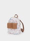 Рюкзак белый в цветочный принт | 5370529 | фото 4