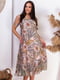 Сукня кольору пудри в квітковий принт | 5383951 | фото 2