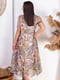 Сукня кольору пудри в квітковий принт | 5383951 | фото 4