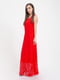 Платье красного цвета с узором | 5393503 | фото 2