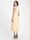 Платье лимонного цвета с узором | 5393507 | фото 3