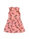 Сукня рожева з принтом | 5401709 | фото 2