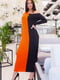 Сукня помаранчево-чорна | 5379677 | фото 2