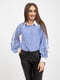 Блуза біло-синя в смужку | 5415828 | фото 2