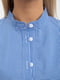 Блуза синьо-біла в дрібну клітинку | 5415836 | фото 5