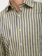 Рубашка оливкового цвета в полоску | 5416042 | фото 4