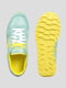Кроссовки желто-голубые | 5398522 | фото 4