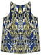 Блуза для беременных сине-желтая с принтом | 5355151 | фото 2