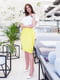 Сукня біло-жовта | 5379601 | фото 3