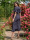 Сукня синя в квітковий принт | 5431030 | фото 2