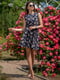 Сукня синя в квітковий принт | 5431038 | фото 2