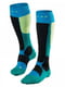 Шкарпетки лижні синьо-зелені | 5260357