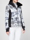 Куртка лыжная черно-белая с принтом | 5397925 | фото 2