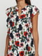 Сукня кремового кольору в квітковий принт | 5431547 | фото 6
