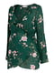 Блуза зеленая в цветочный принт | 5432489