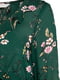 Блуза зеленая в цветочный принт | 5432489 | фото 2