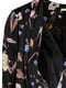 Блуза чорна в квітковий принт | 5432690 | фото 3